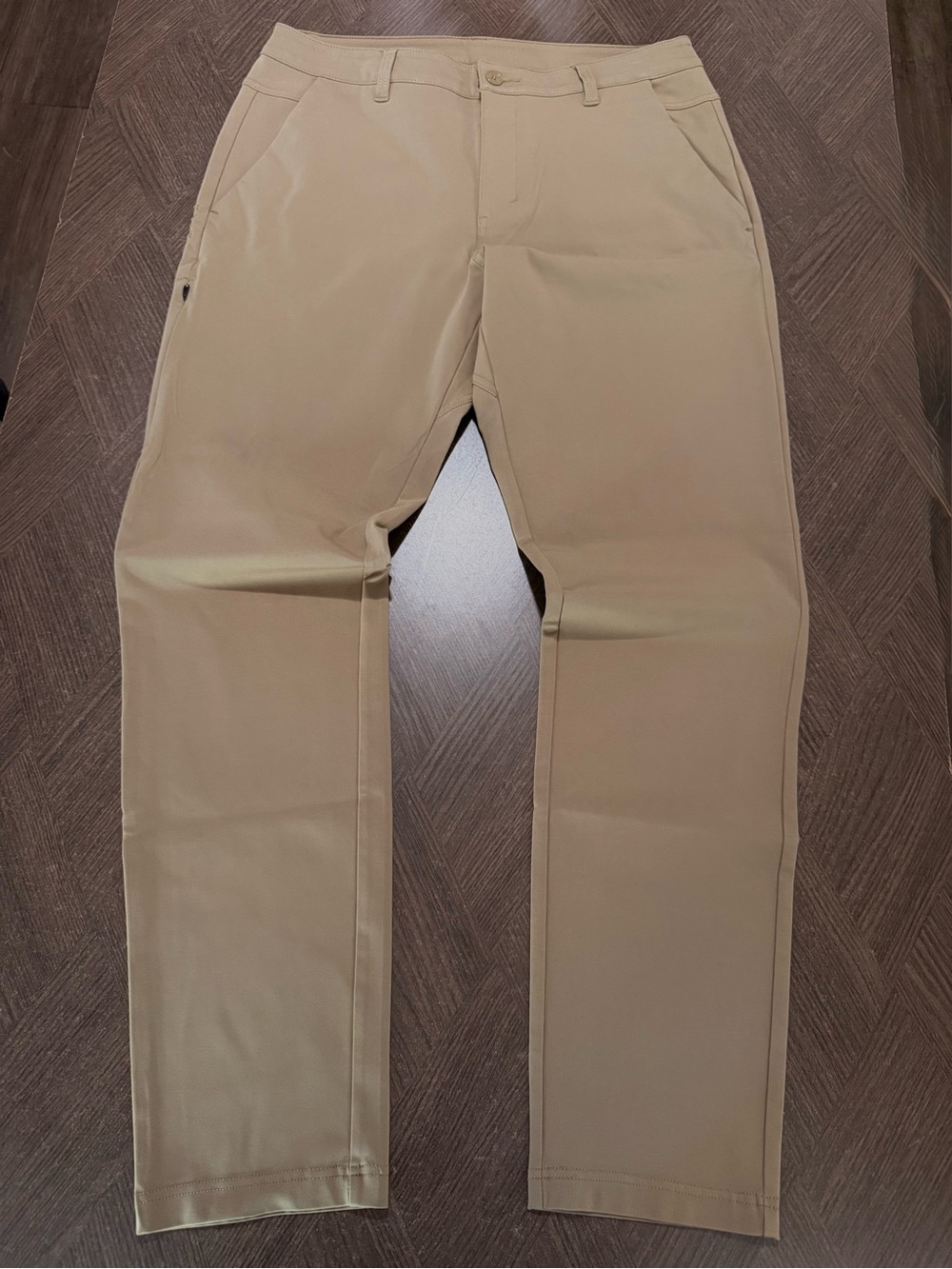 BYLT Premium Basics Everyday Pant 2.0 Men's Khaki Tapered Pants Size 36T